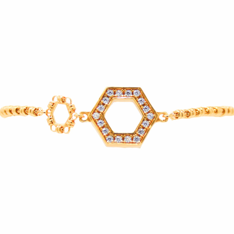 Bracciale Super Deco in Oro con Pavé