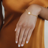 Bracciale Gemma in Oro con Corallo Rosa