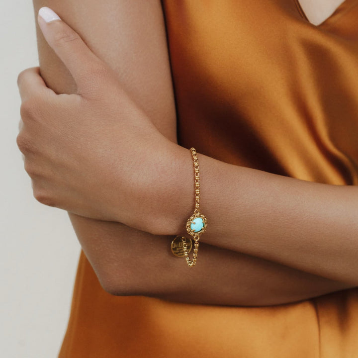 Bracciale Gemma in Oro con Turchese