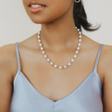 Collana Bella con Perle in Rodio