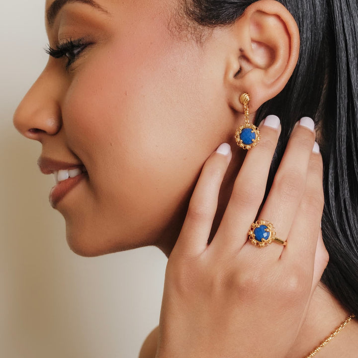 Anello Gemma in Oro con Lapislazzuli