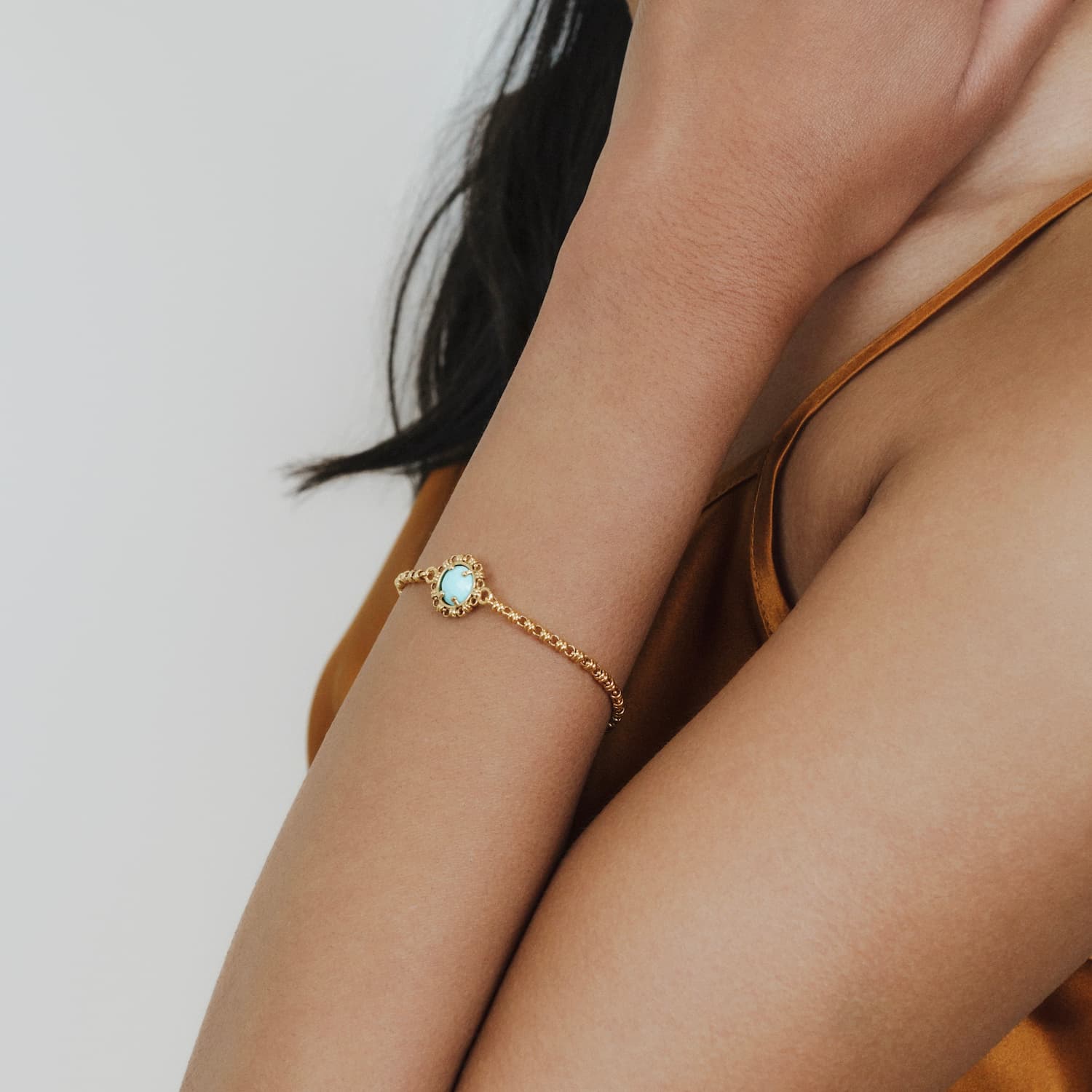 Bracciale Gemma in Oro con Turchese