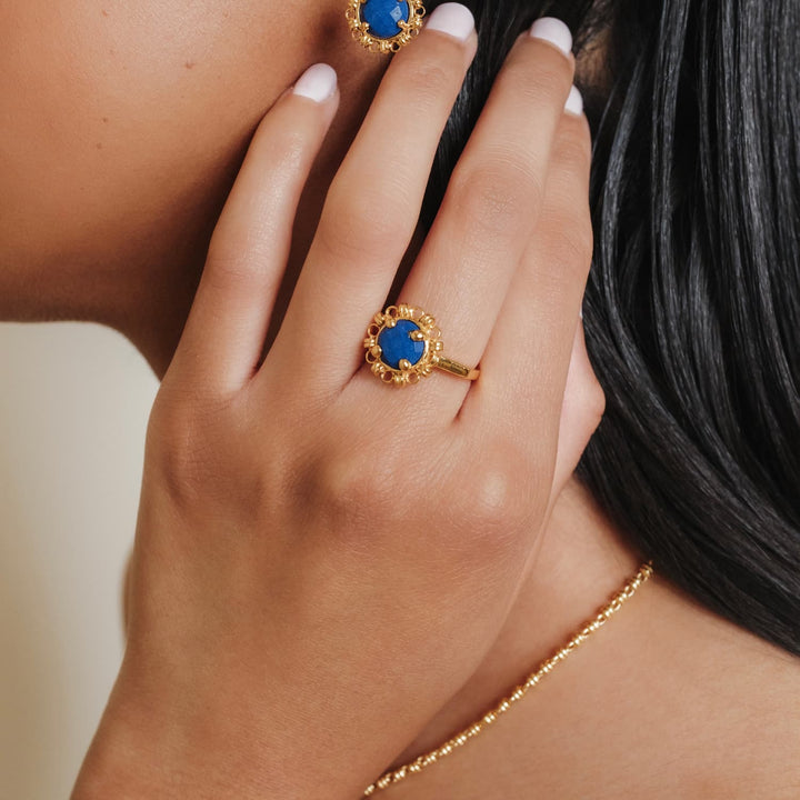 Anello Gemma in Oro con Lapislazzuli