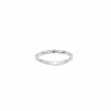Anello Whisper in Oro Bianco 14k con Punti Luce di Diamanti