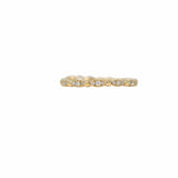 Anello Whisper in Oro Giallo 14k con Cluster di Diamanti