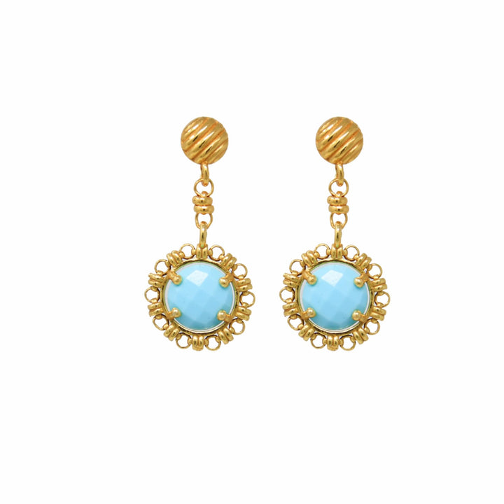 Orecchini Gemma in Oro con Turchese