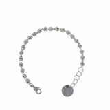 Bracciale Links Caviale in Rodio