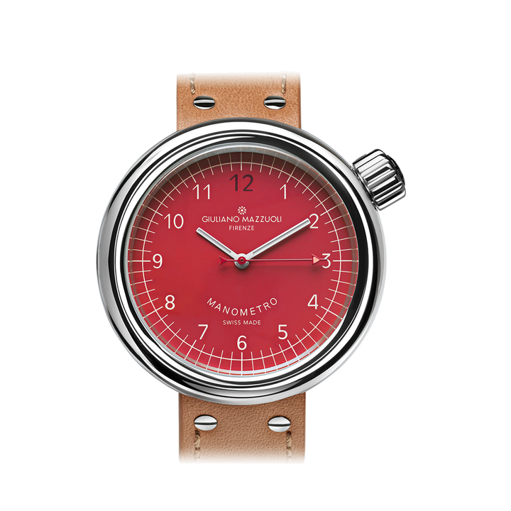 Orologio Manometro Rosso - Giuliano Mazzuoli