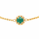 Bracciale Gemma in Oro con Malachite