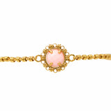 Bracciale Gemma in Oro con Corallo Rosa