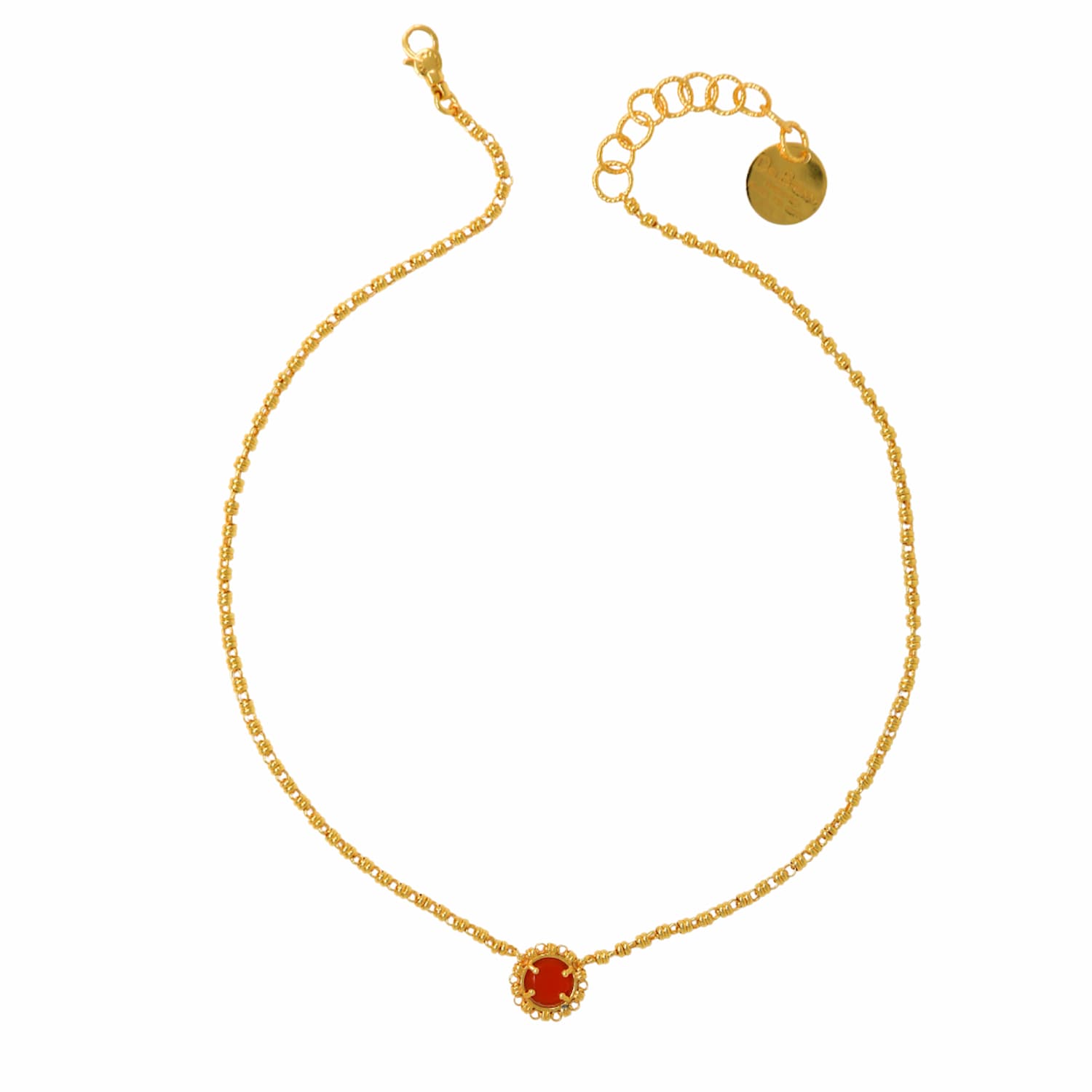 Collana Gemma con Corniola in Oro