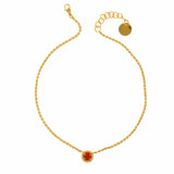 Collana Gemma con Corniola in Oro