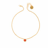 Collana Gemma in Oro con Corallo