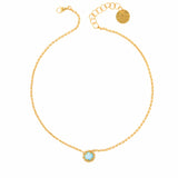 Collana Gemma in Oro con Turchese