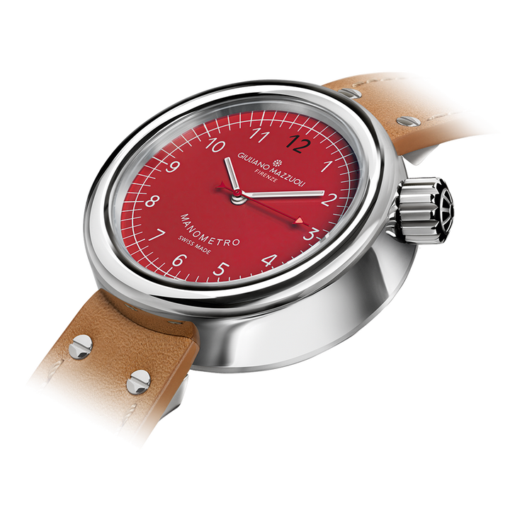 Orologio Manometro Rosso - Giuliano Mazzuoli