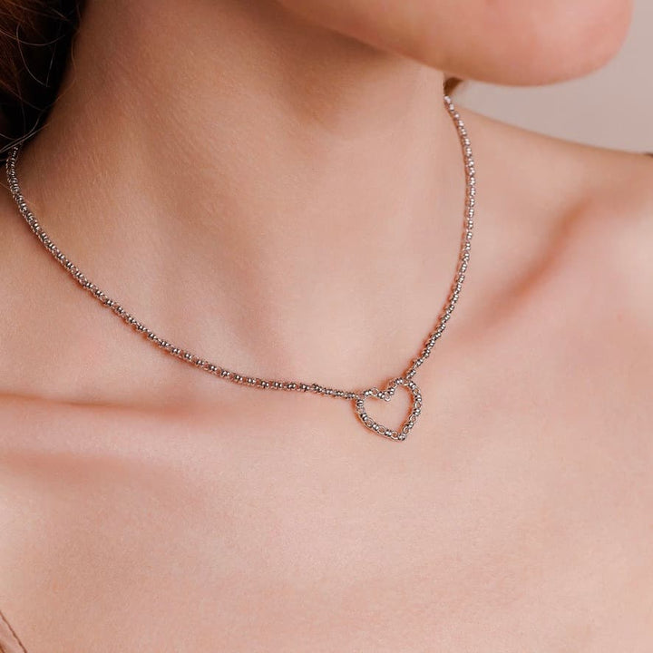 Collana Mini Amore in Rodio