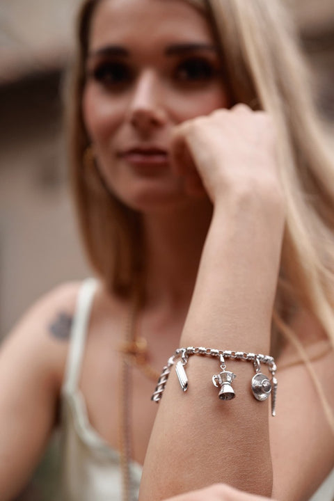 Charm Tazzina in Rodio