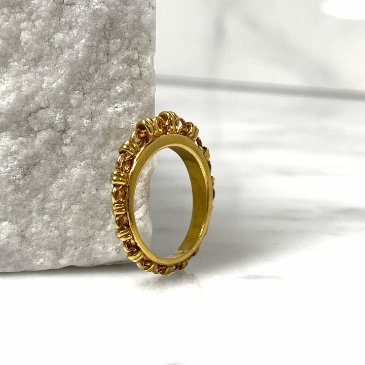 Anello Links Scalare in Oro