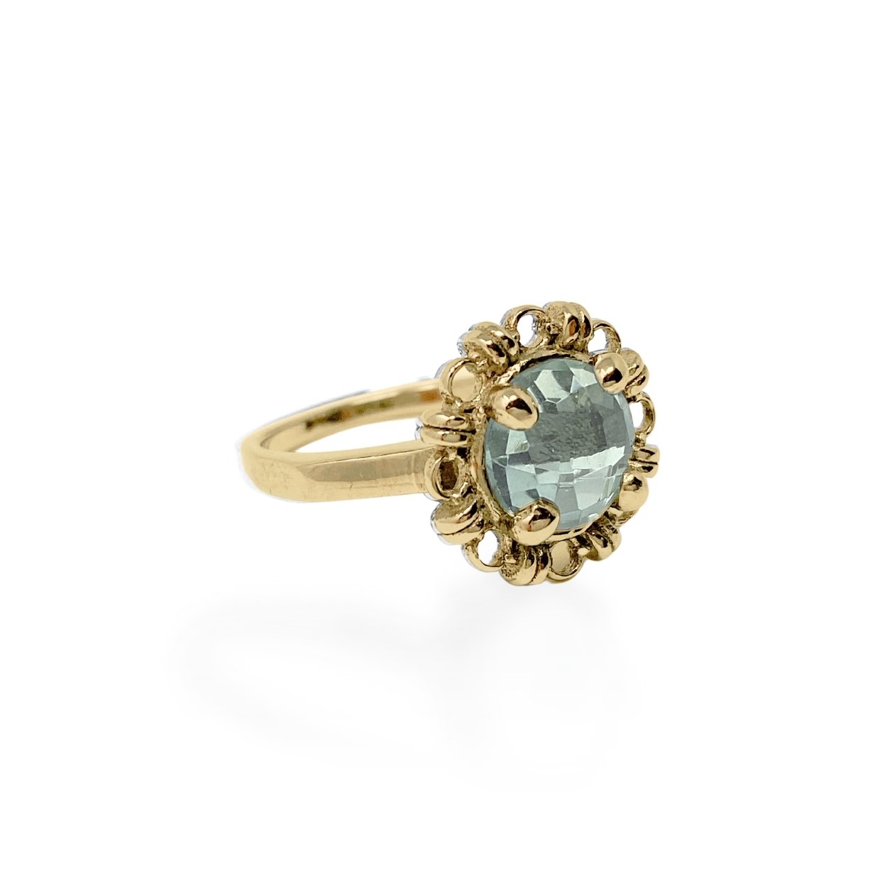 Anello Mini Filary in Oro con Prasiolite