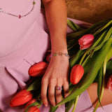 Bracciale Vivaldi Primavera in Rodio