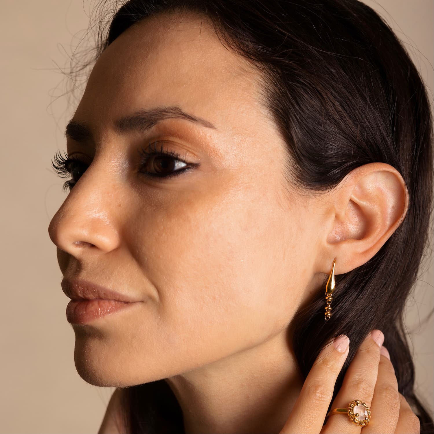 Orecchini Ciambelle 3mm in Oro, Corti