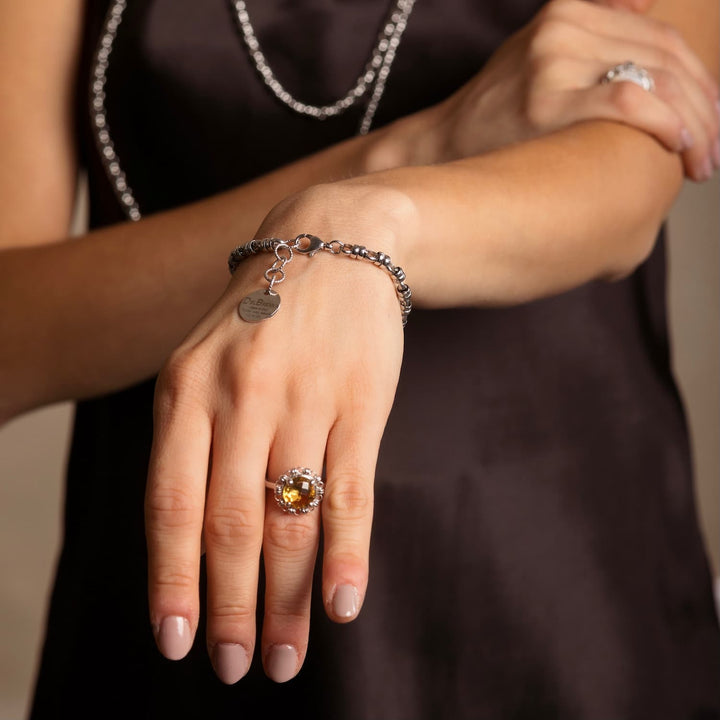 Bracciale Links 5mm in Rodio