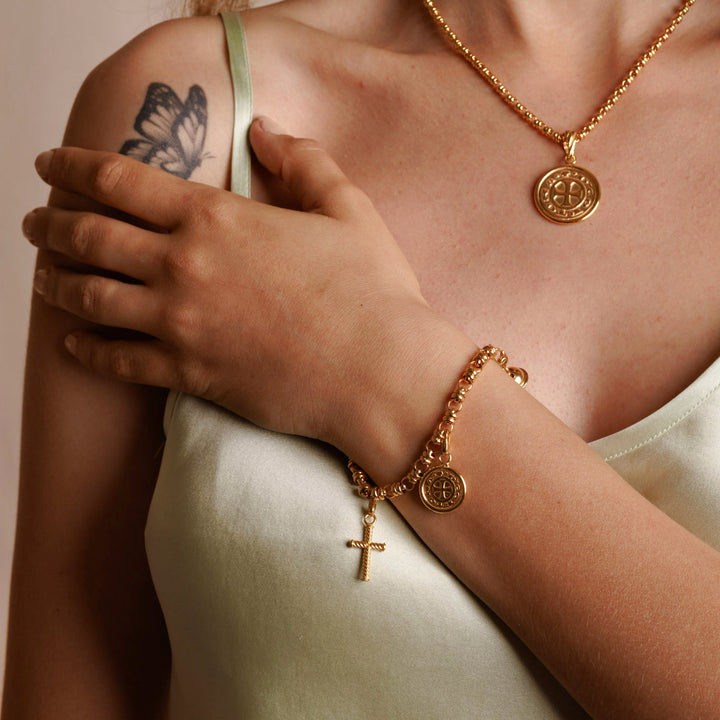 Charm Moneta Cortonese in Oro