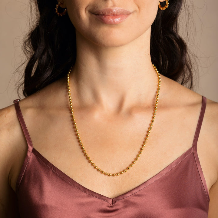 Collana Sfere 3mm in Oro