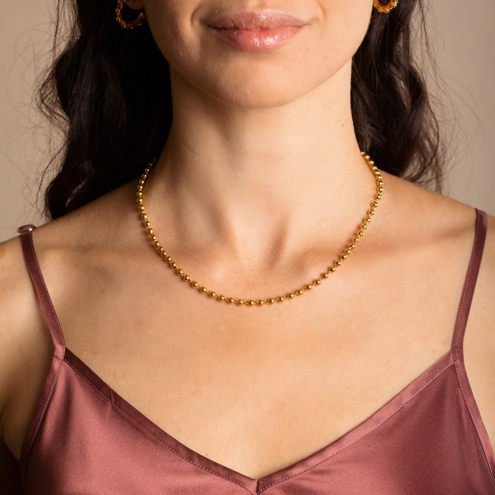 Collana Sfere 3mm in Oro